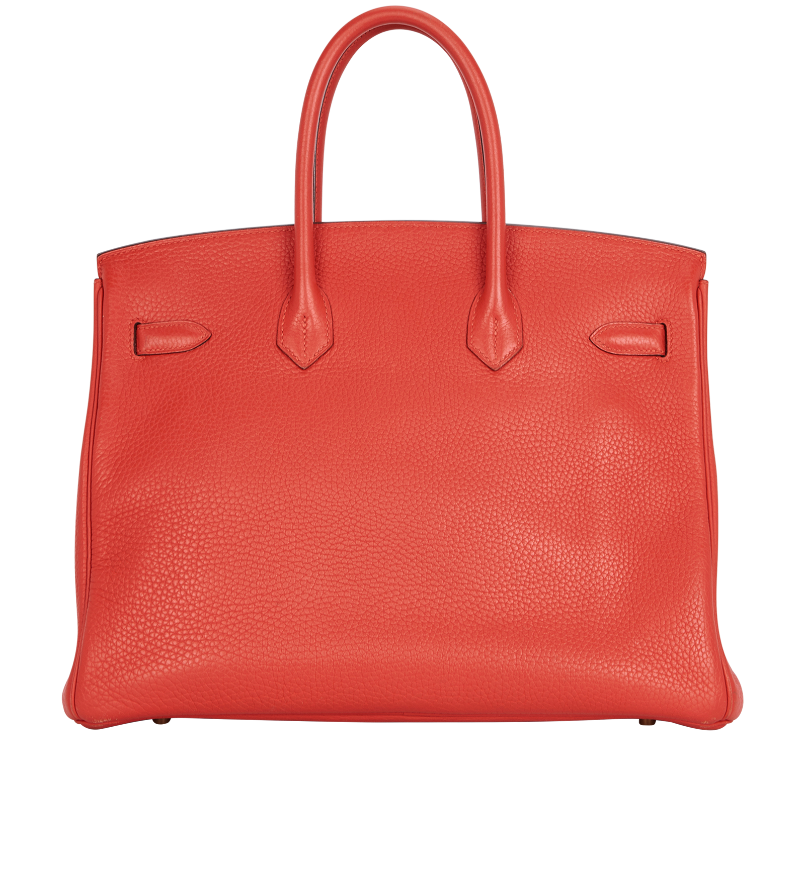 Birkin 35 in Clemence Rouge Casaque, &pound;9,500, Handbags, Red, Leather, Back view